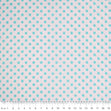 Spots & Stripes Cotton Fabric, Mid Spot White & Mint- Width 112cm