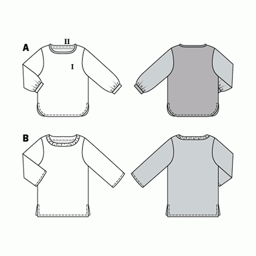 Burda Pattern X06234 Misses' Tops w/ Variations (8-18)