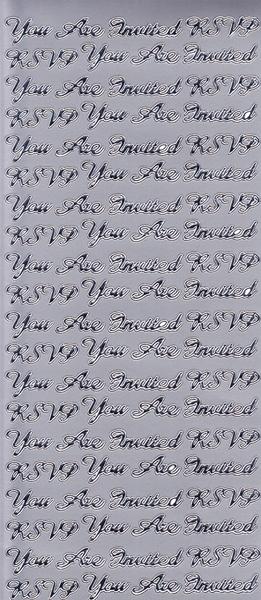 Arbee Sticker, Your Are Invited- Gold