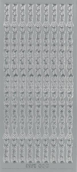 Arbee Sticker, Best Wishes Good Luck- Silver