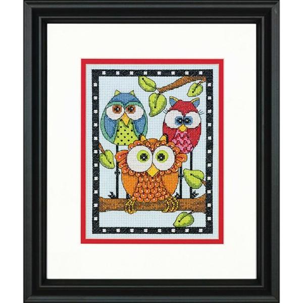 Dimensions Kit, Owl Trio- 5x7in