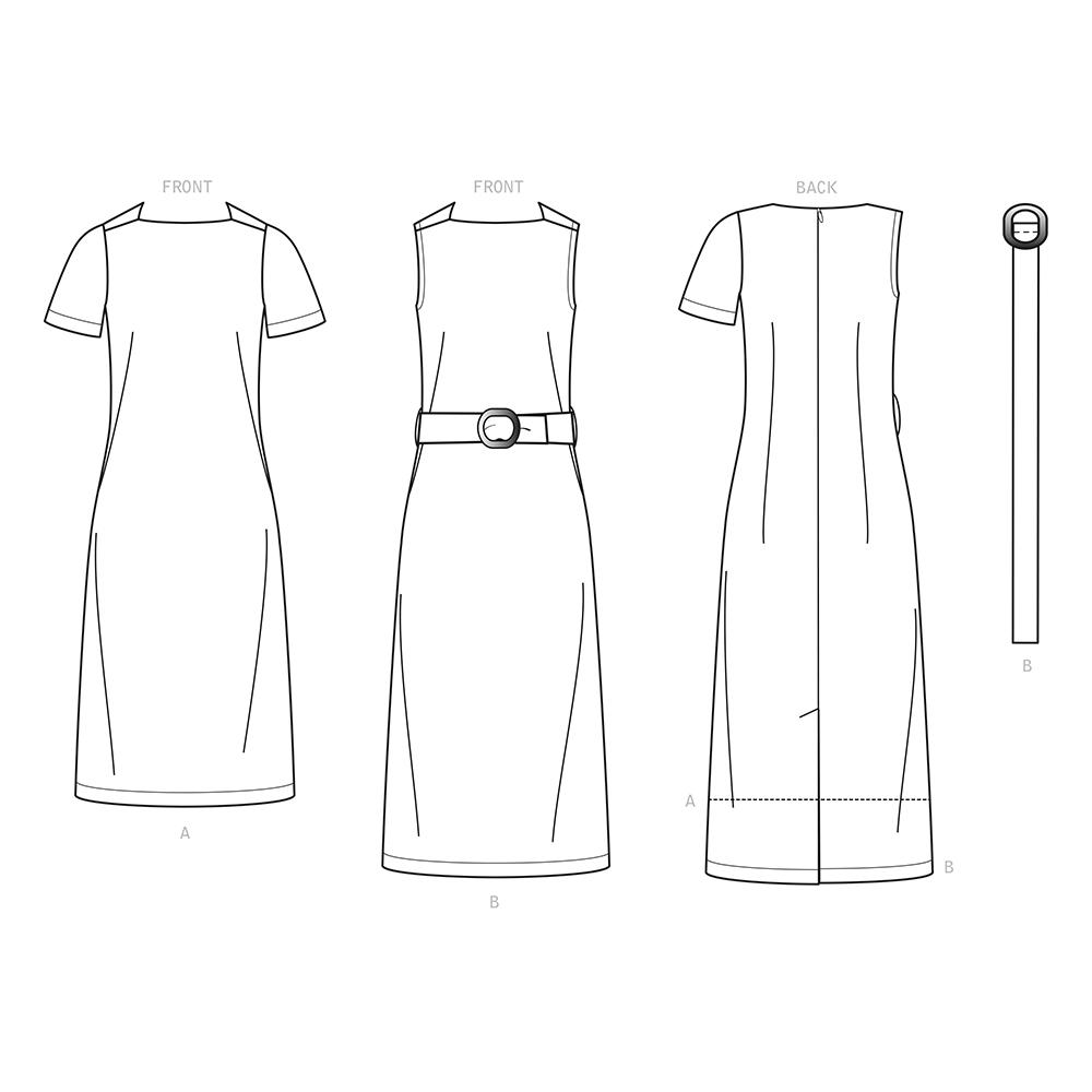 Newlook Pattern N6657 Misses' Shell Top With or Without Pleated Neckband & Back Bow