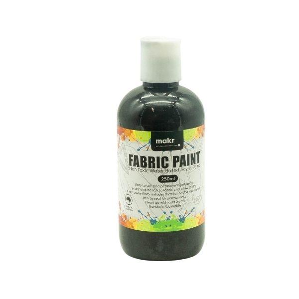 Makr Fabric Paint, Black- 250ml – Lincraft