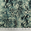 Rayon Fabric, Blue Snake- 140cm
