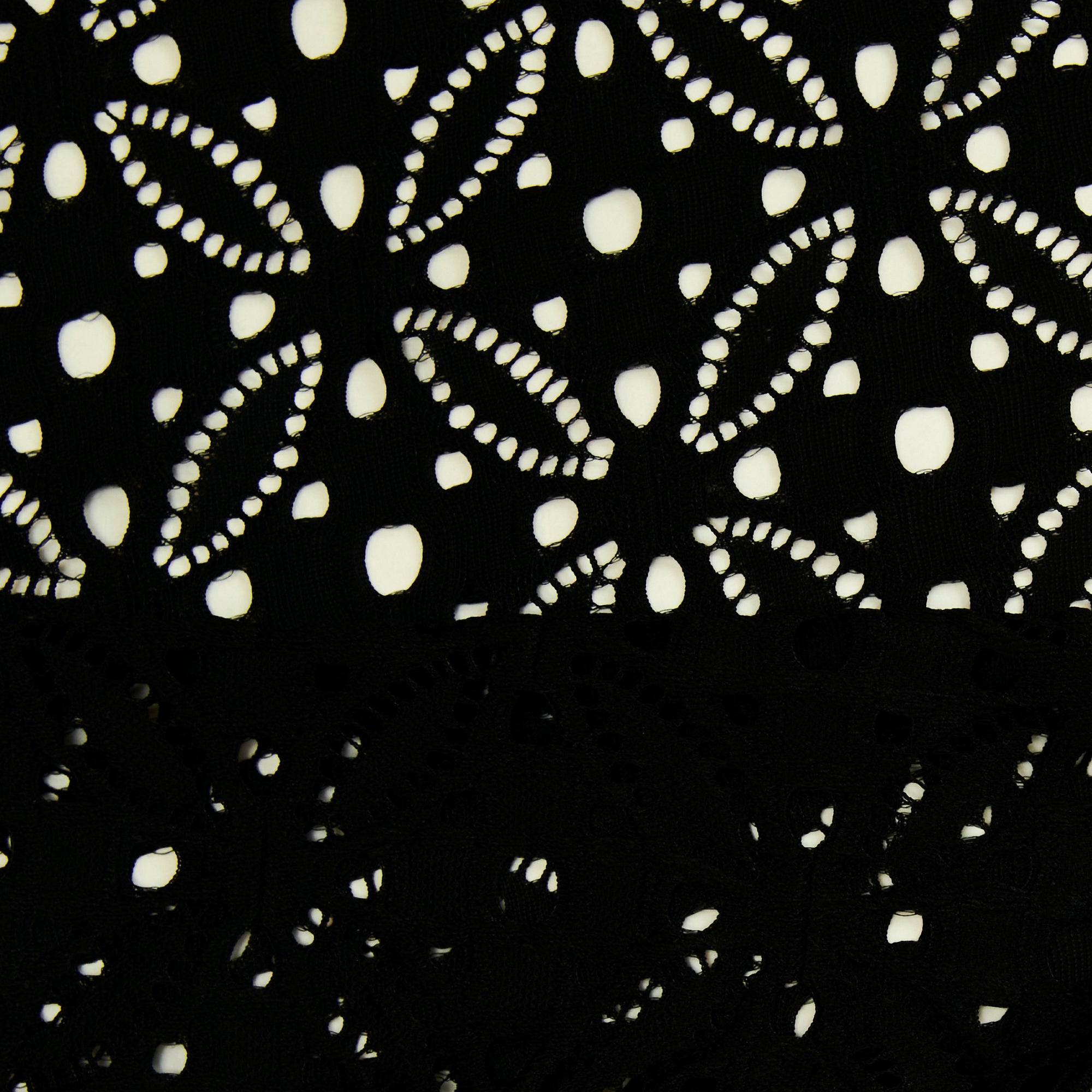 Lace Fabric, Black Floral- 150cm