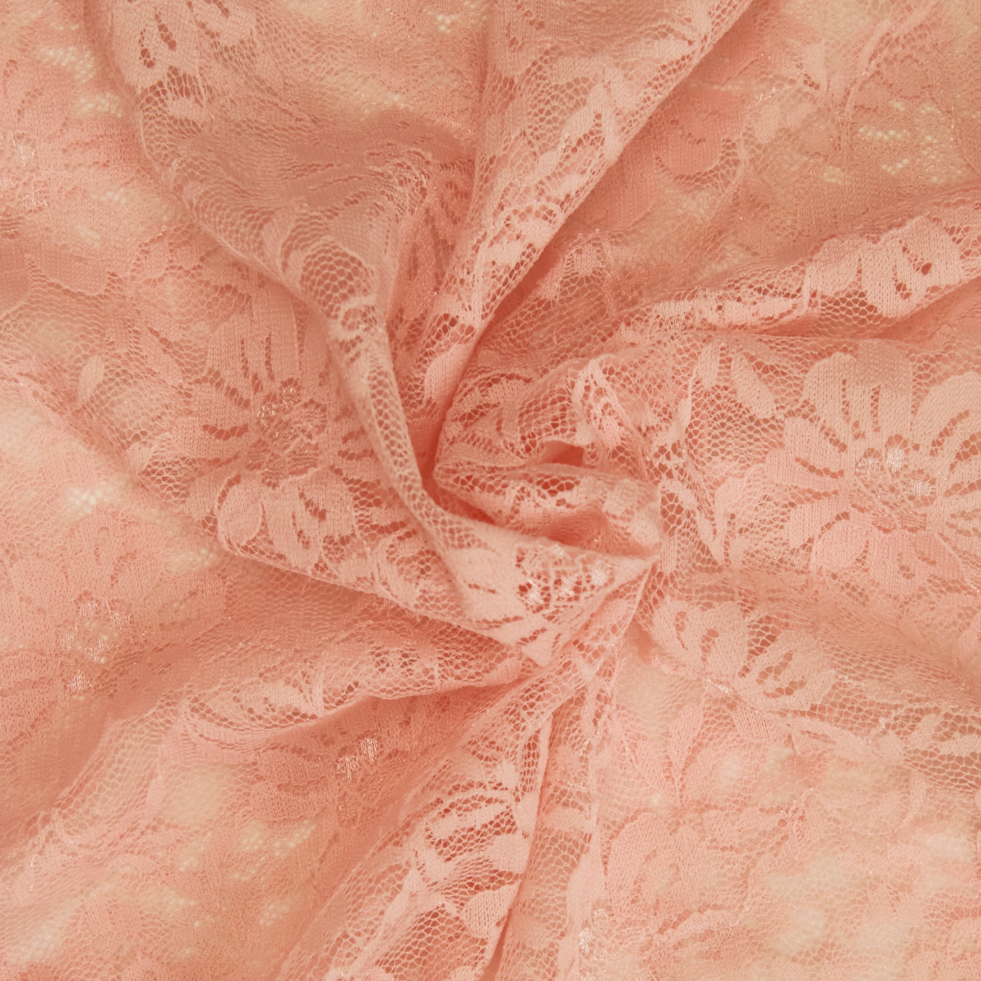 Polyester Chiffon Pink Lace Stripe Embroidery Fabric for Garment