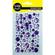 Value Craft Rhinestone Sticker, Bubble Purple Pink-Silver