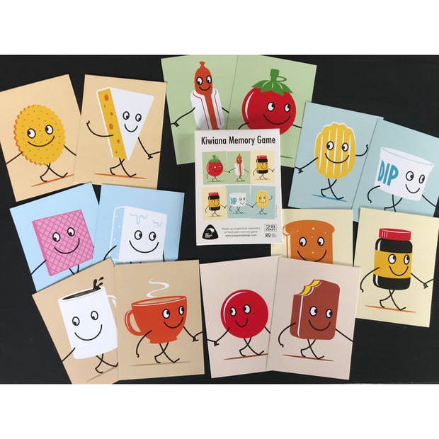 Kiwiana Memory Game Cards