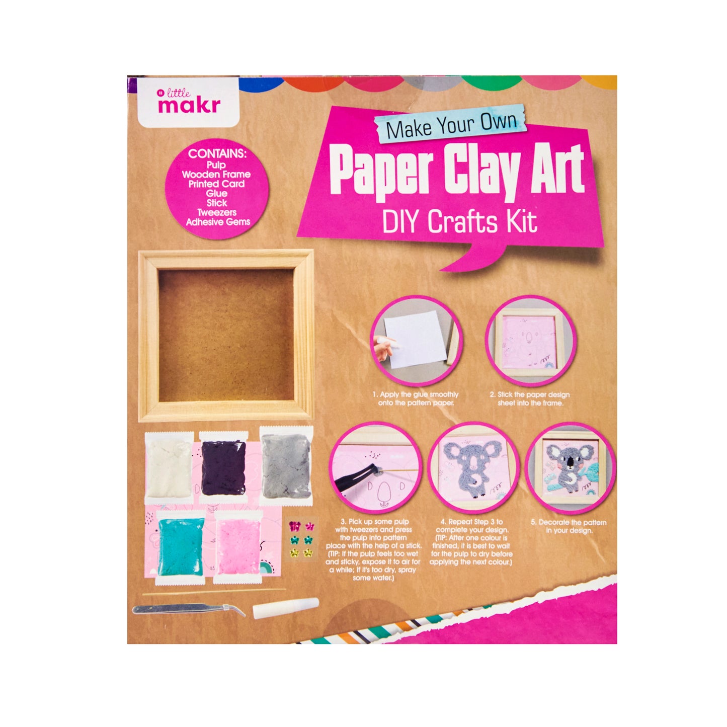 Little Makr Make Your Own Paper Clay Art Kit - Koala