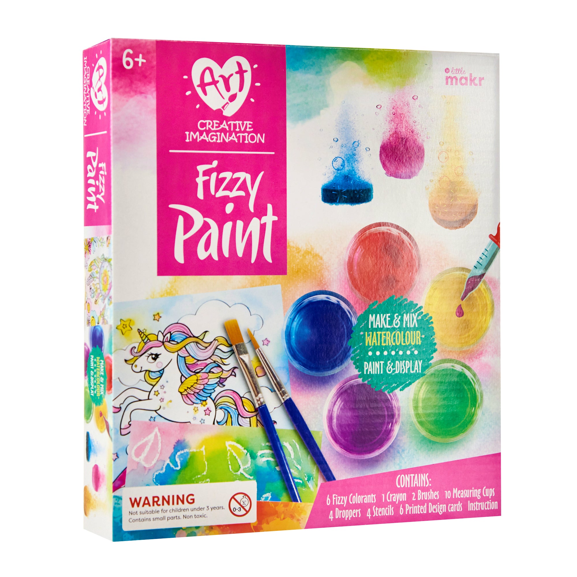 Jasart Kids Paint By Number Canvas Set Multicoloured