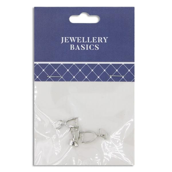 20mm Pendant Bale, Dark Silver- 3pc- Sullivans