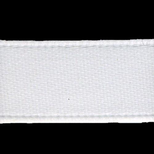 Double Sided Satin Ribbon, White- 38mm x 2m
