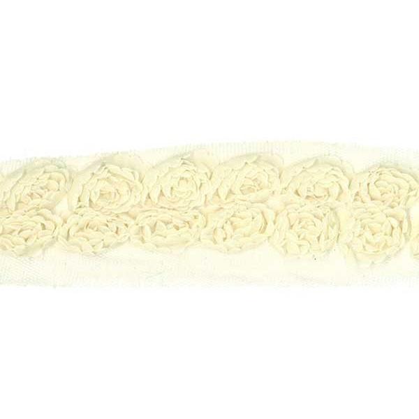 Sullivans Trim Rose, Cream- 35 mm