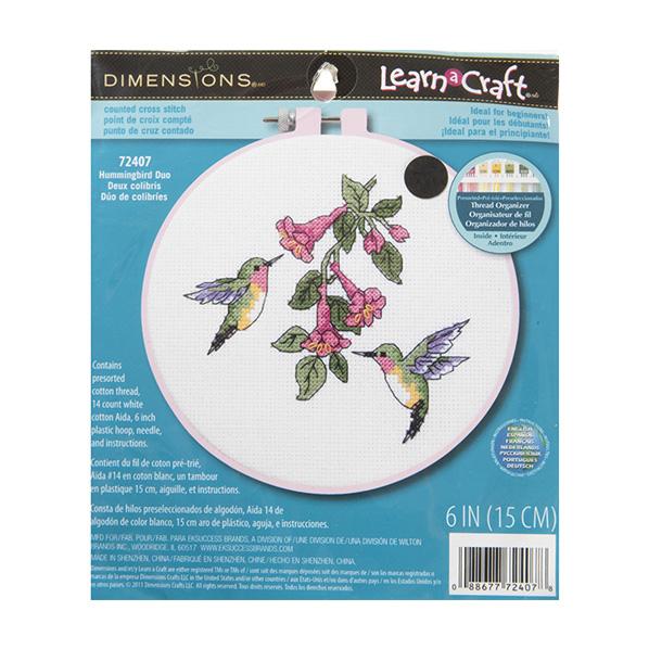 Simplicity Stitch Kit, Hummingbird Duo- 15cm