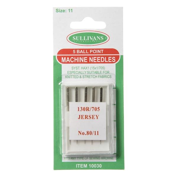 Sullivans Machine Needles, Ball Point- No 80/11