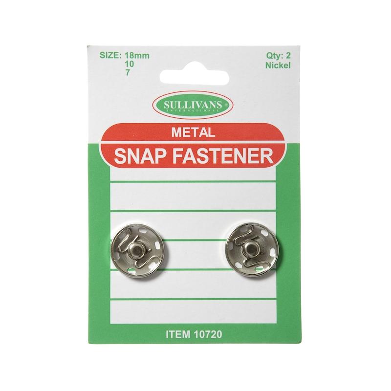 Sullivans Snap Fasteners Size 10, Silver 2pk Lincraft New Zealand