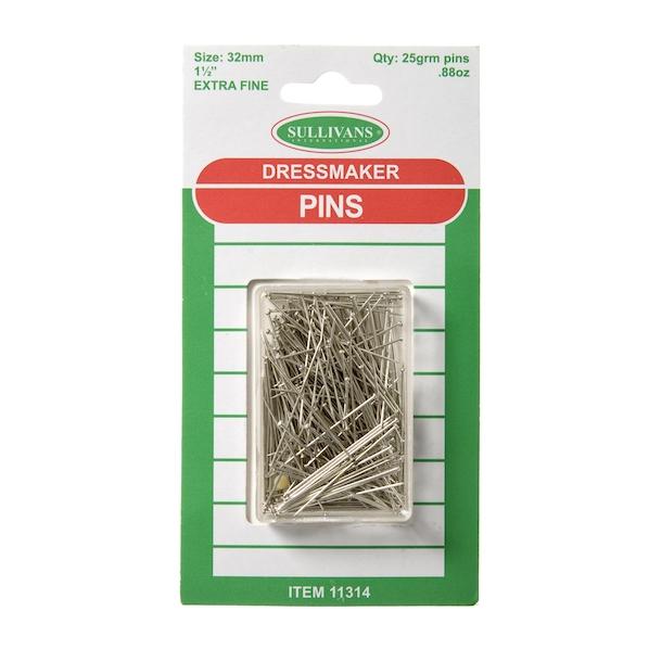 Extra Fine Dressmaker Pins- 25g – Lincraft New Zealand