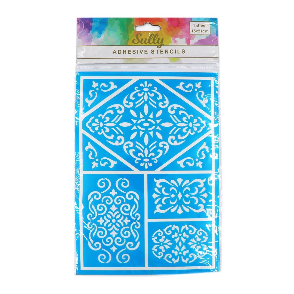 Sullivans Adhesive Stencils, Patterns- 15x21cm