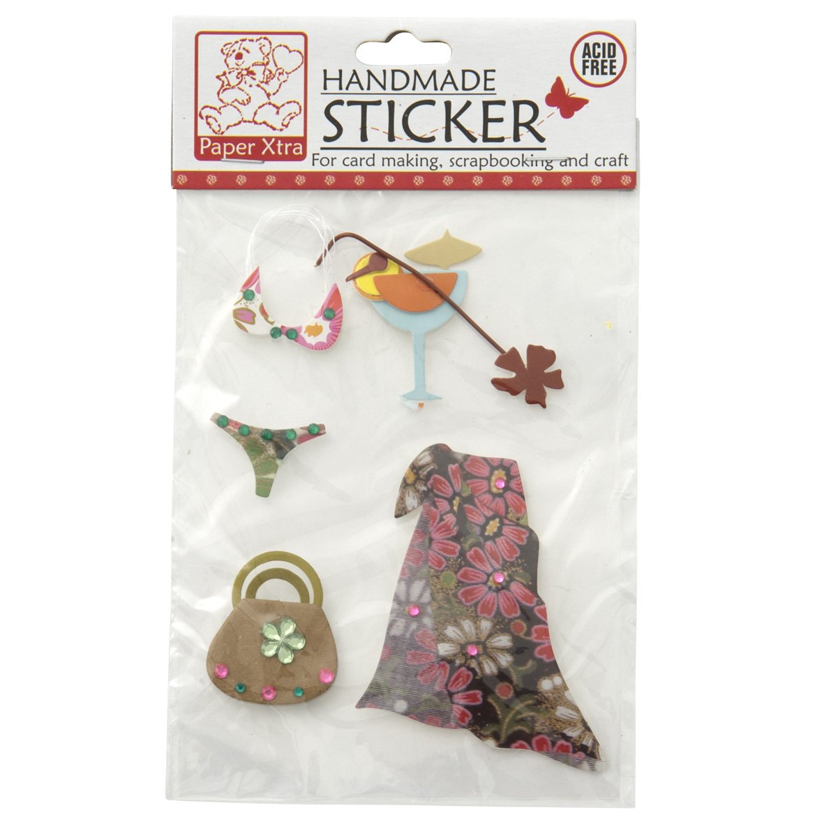 Sullivans Handmade Stickers, Miss Tropical