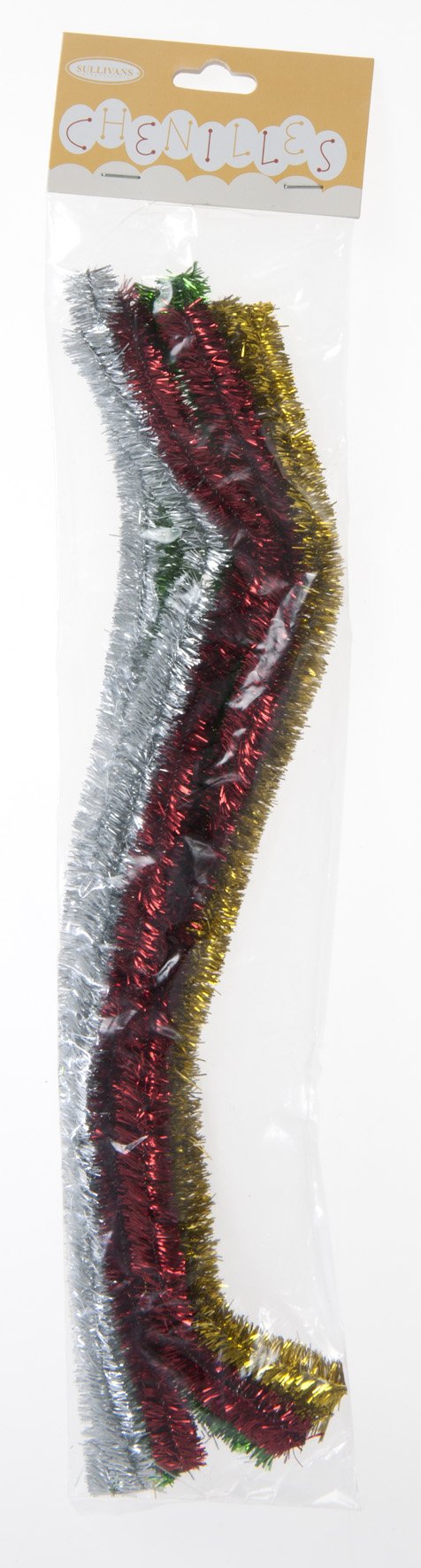 Sullivans Chenilles 8pk, Christmas Mix- 12mm