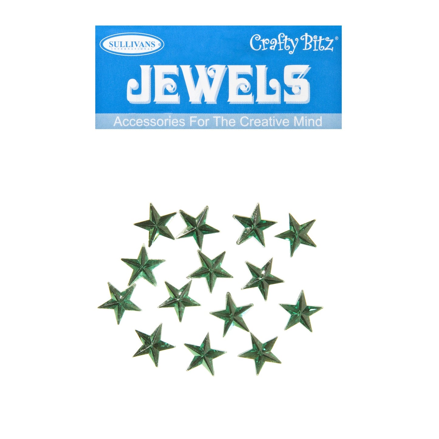 Crafty Bitz Jewels, Star Emerald- 15pc