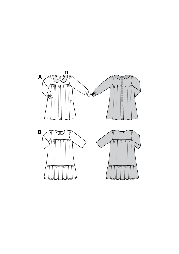 Burda Pattern X09305 Children's Dresses (2-7)