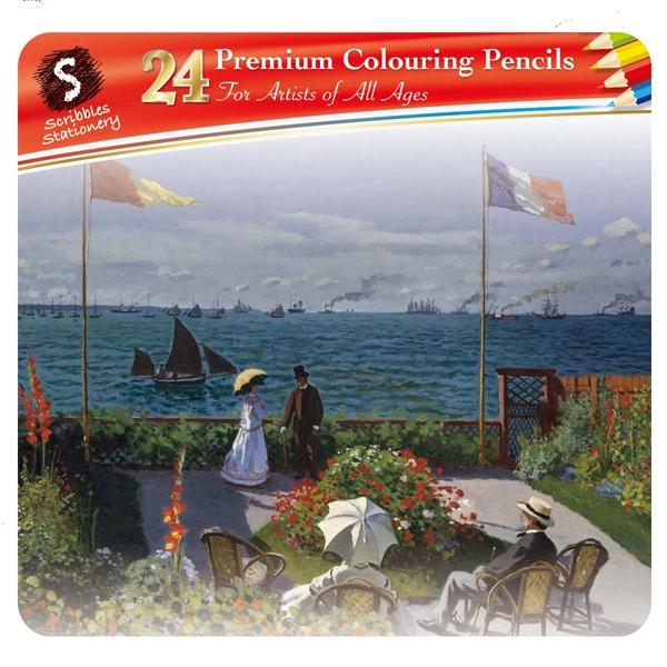 Scribbles Stationery Premium Pencil Tin- 24pc