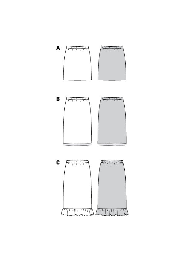 Burda X06073 Misses Skirt/Pants