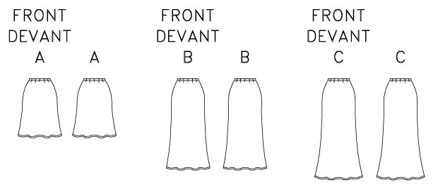 Butterick Pattern B6799 Misses A-Line Skirt