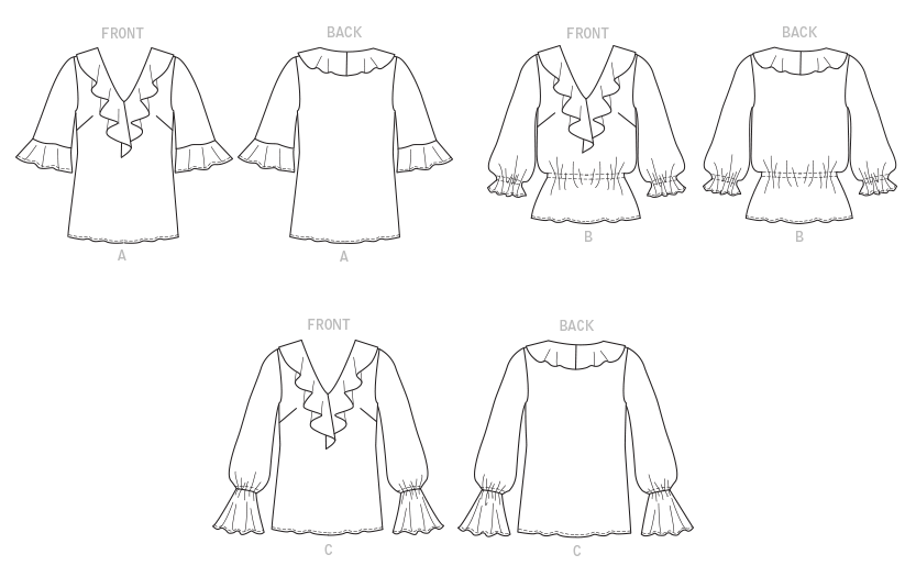 Butterick Pattern B6814 Misses' & Women's Top