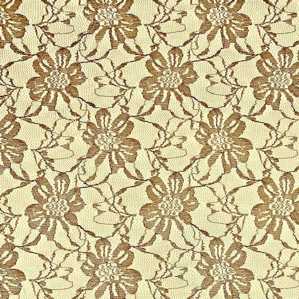Lace Fabric, Floral Cream- 150cm