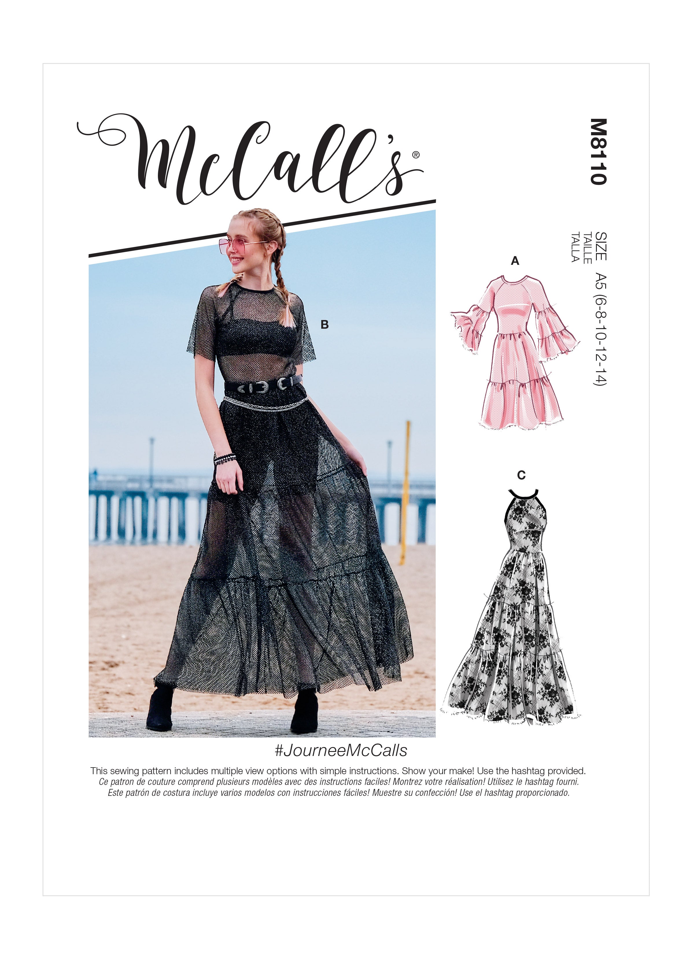 McCall's Pattern M8110 Misses' Dresses – Lincraft New Zealand
