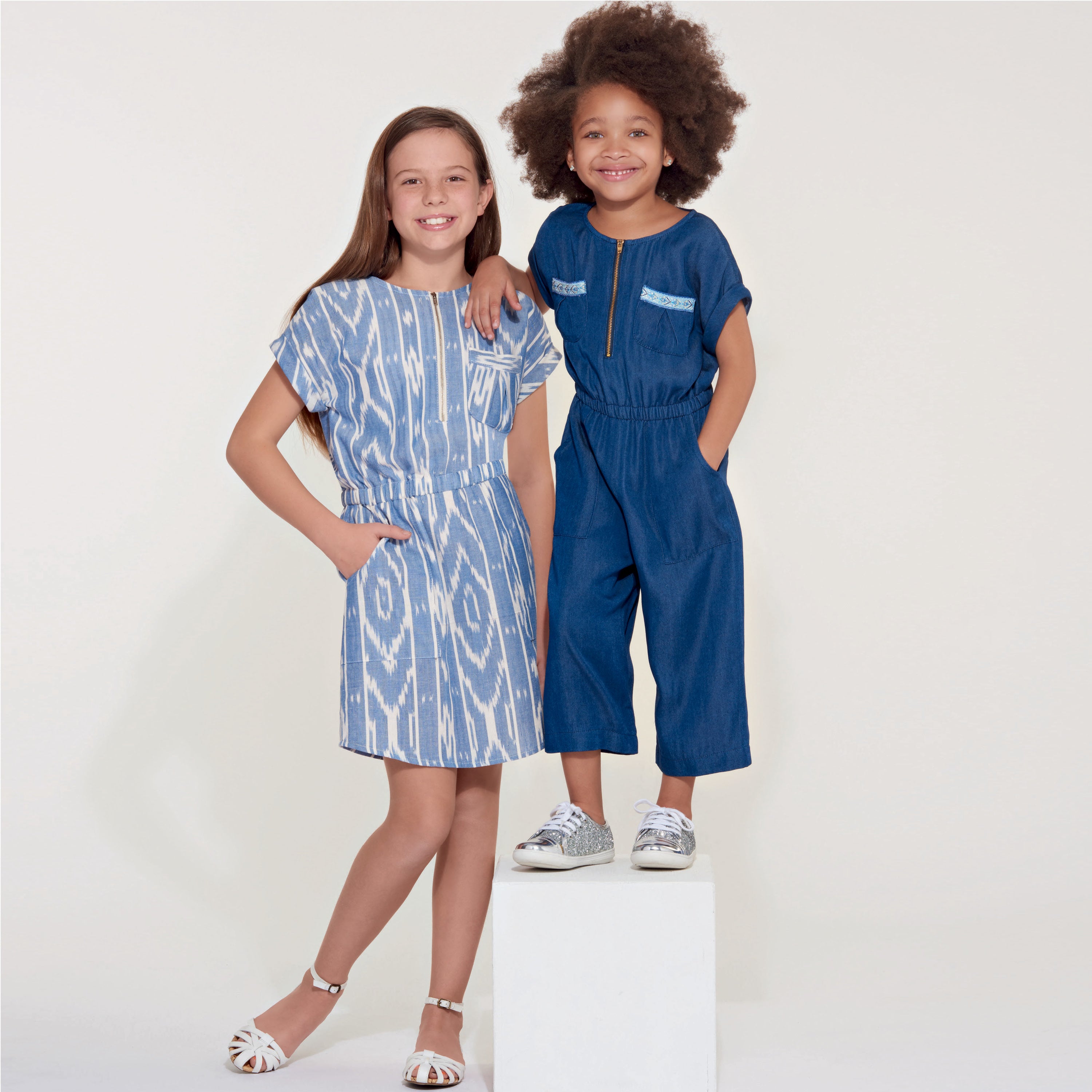 B6908, Girls' Dress, Jumpsuit and Romper