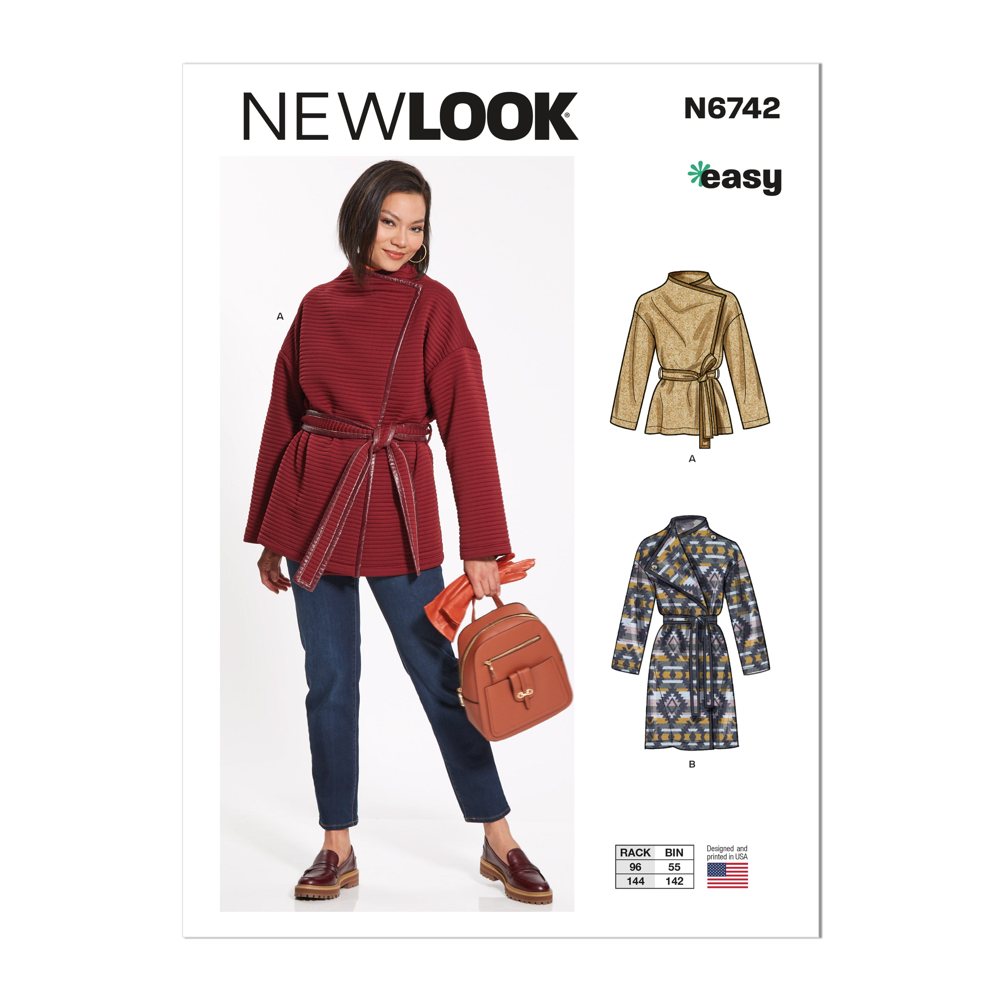 Newlook Pattern 6737 Misses' Jacket, Wrap Halter Top and Shorts – Lincraft  New Zealand