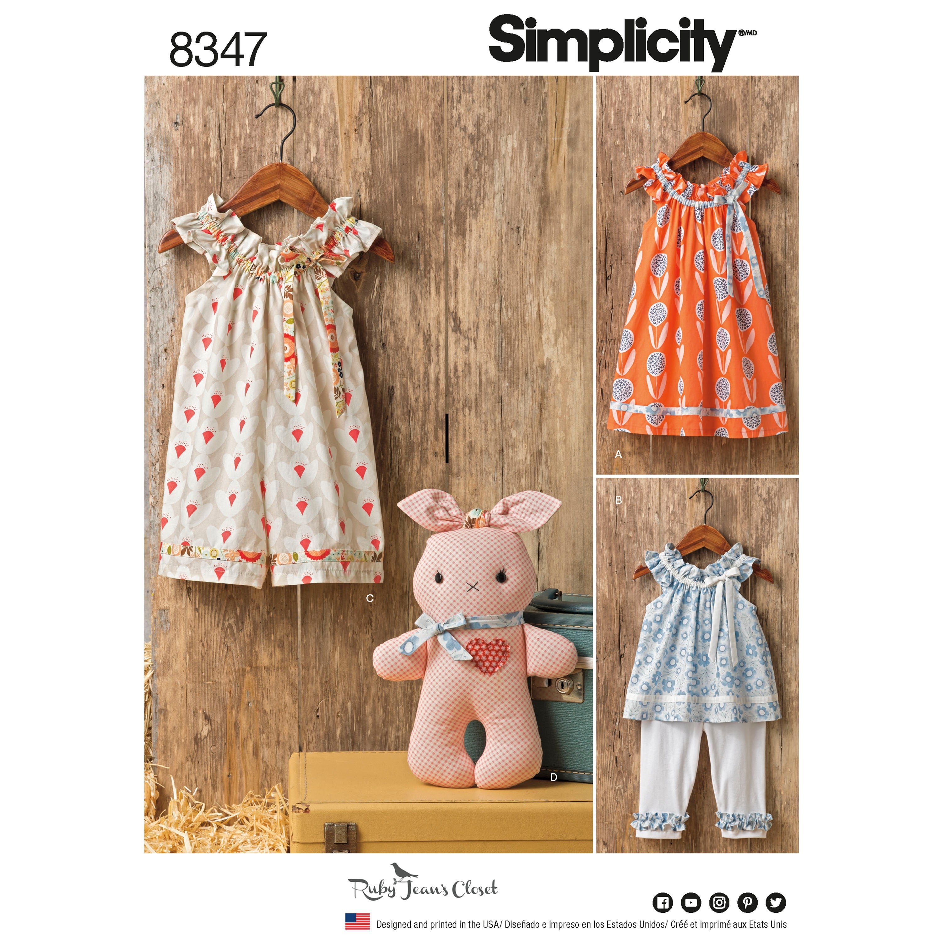  NEW LOOK Patterns Toddlers' Easy Dresses, Top and Cropped Pants  Size A (1/2-1-2-3-4) 6441 : Arts, Crafts & Sewing
