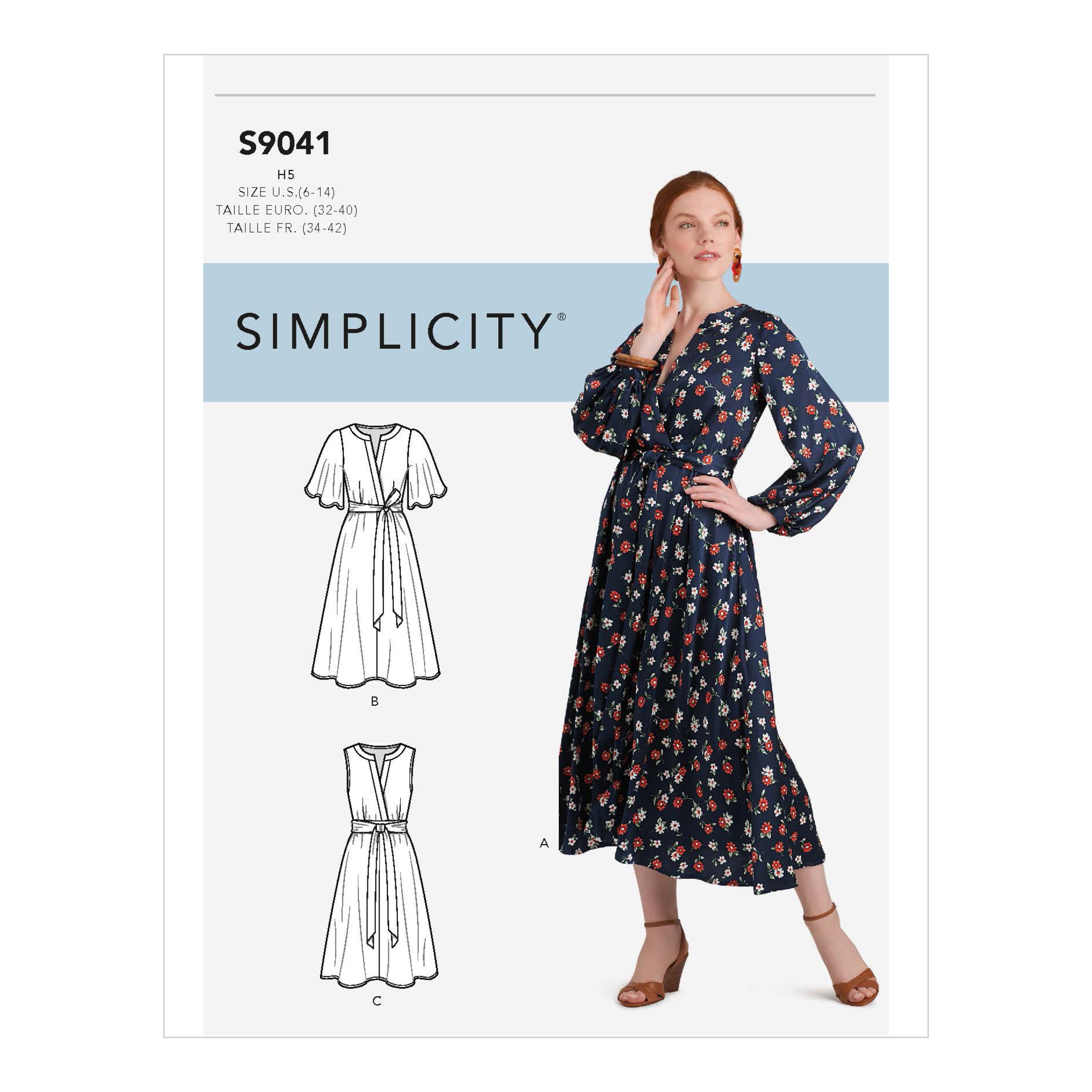 Simplicity Pattern 9041 Misses Dresses In Three Lengths