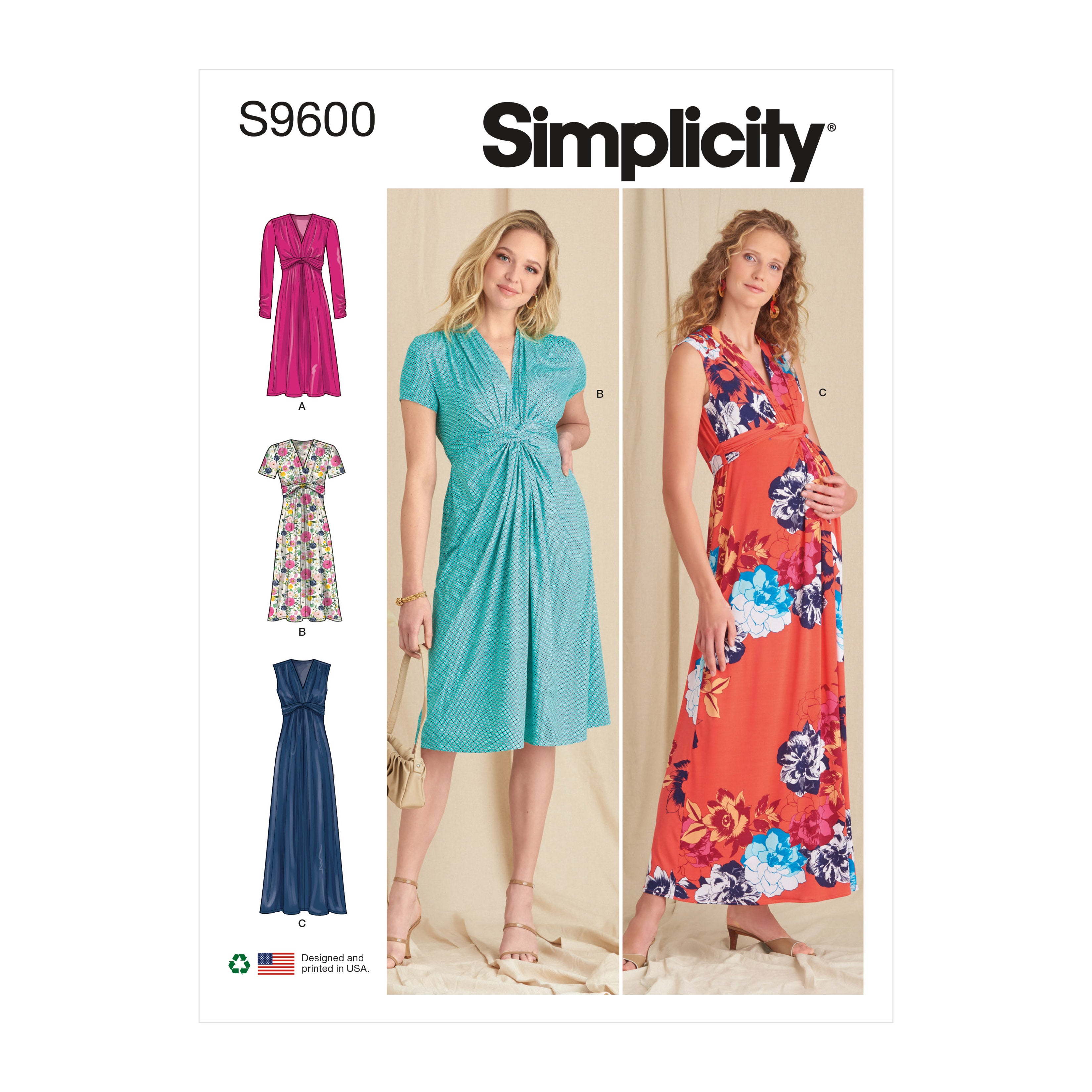 Simplicity Sewing Pattern S9599 - Women's Knit Dresses by Mimi G