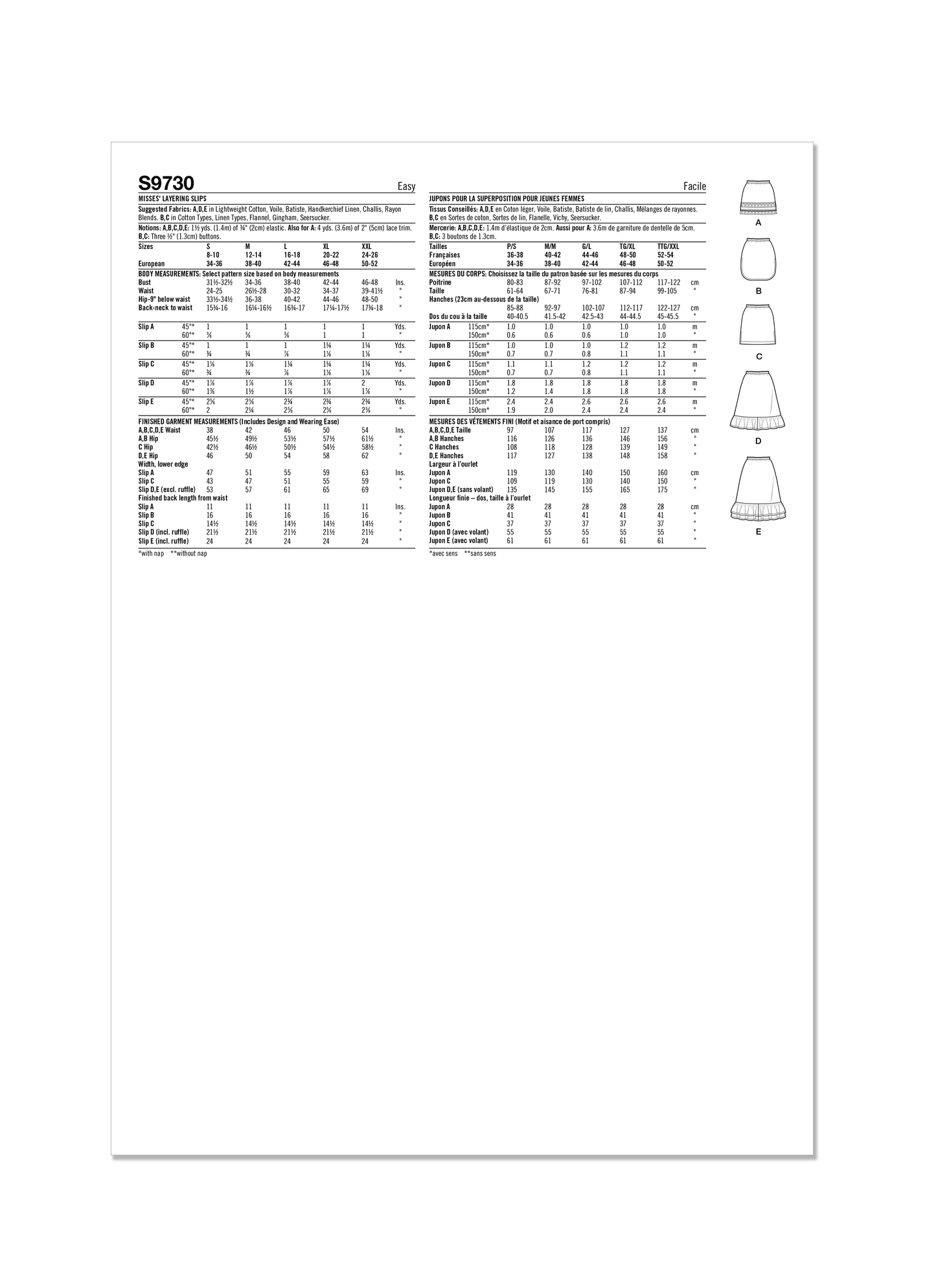 Simplicity Pattern S9730 Misses Sleepwear