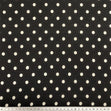 Twill Chiffon Fabric, White Black Spot- 140cm