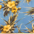 Twill Chiffon Fabric, Navy Floral- 140cm