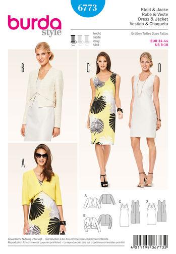 Burda Pattern 6773- Coordinates, Pantsuits & Suits