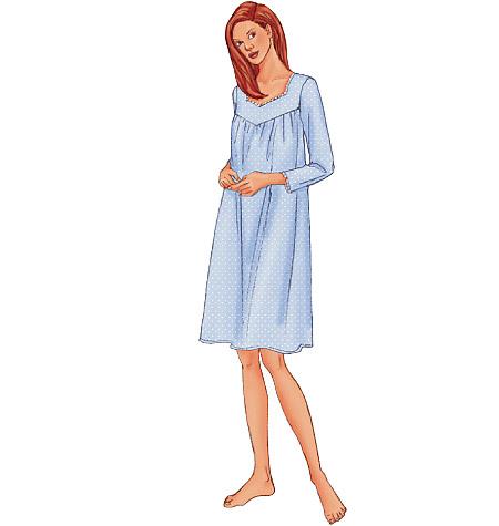 Butterick Pattern B6838 Misses'/Misses' Petite Nightgown