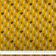 Botanical Homespun Fabric, Yellow Vase- Width 112cm
