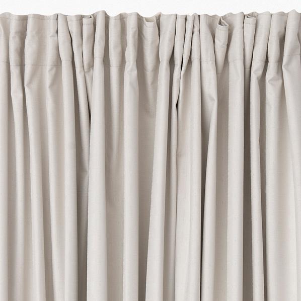 Liberty Pencil Pleat Curtain, 213cm Drop - Parchment