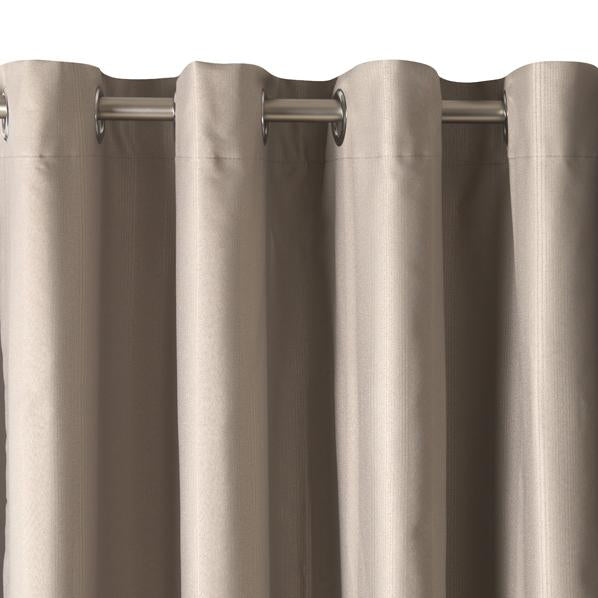 Regency Eyelet Curtain, 221cm Drop - Taupe - Lincraft