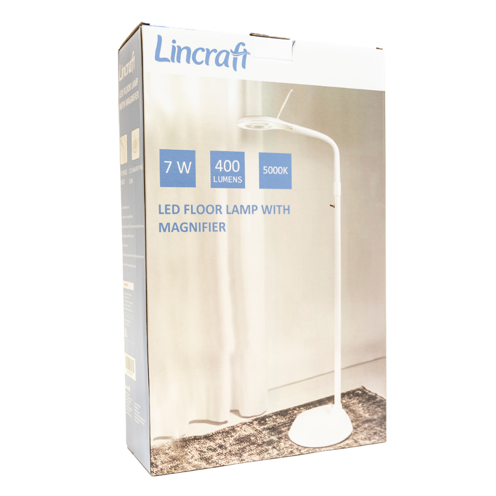 LED Floor Lamp Magnifier