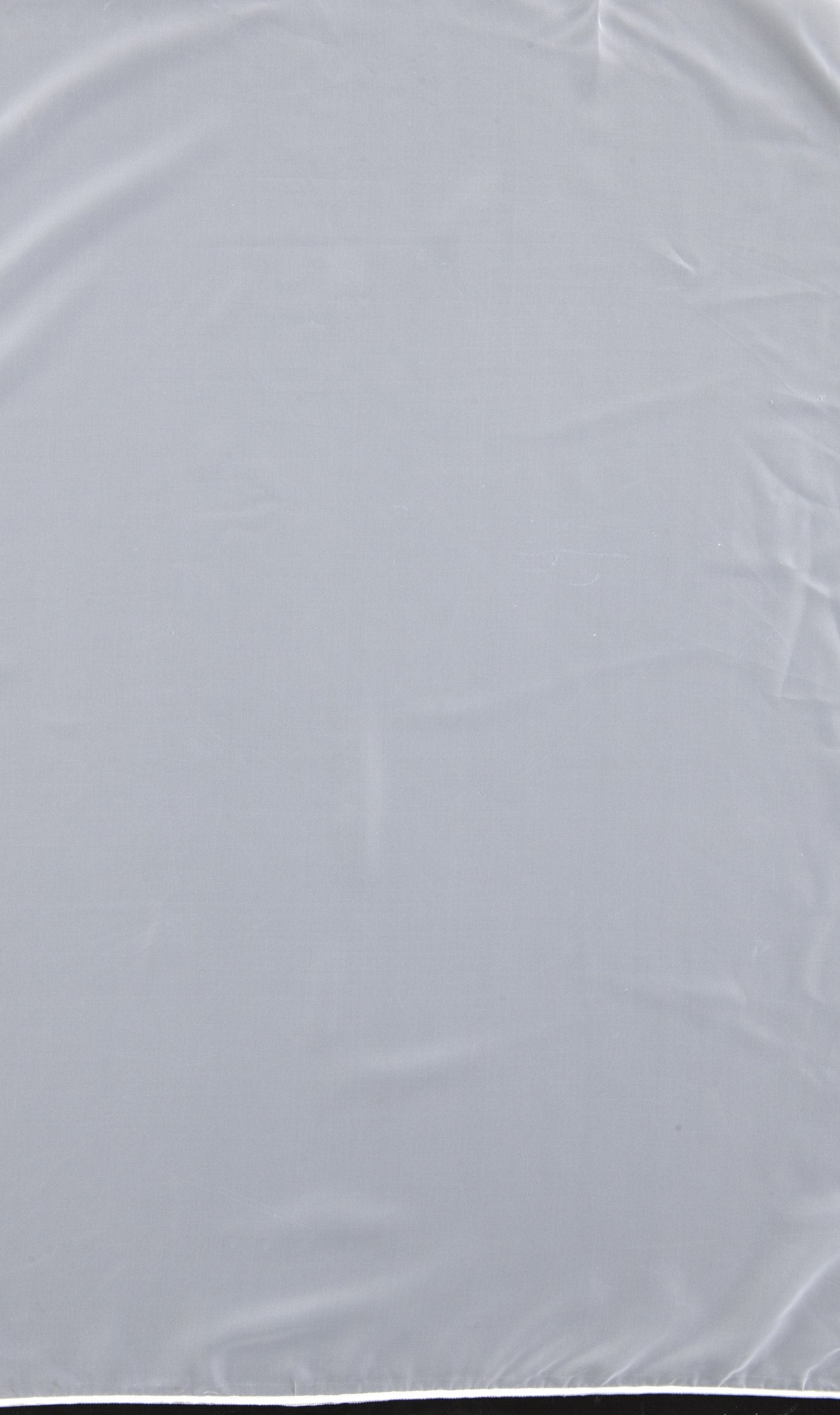 Woven Voile Curtain Fabric, White- 213cm Drop