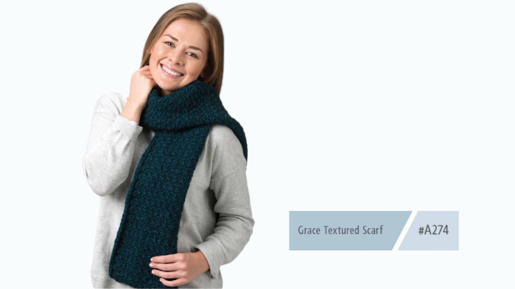 A274 Grace Textured Scarf