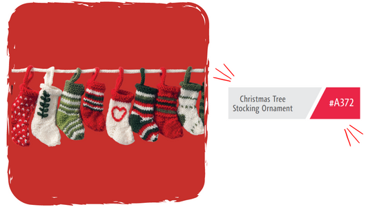A372 Christmas Tree Stocking Ornament