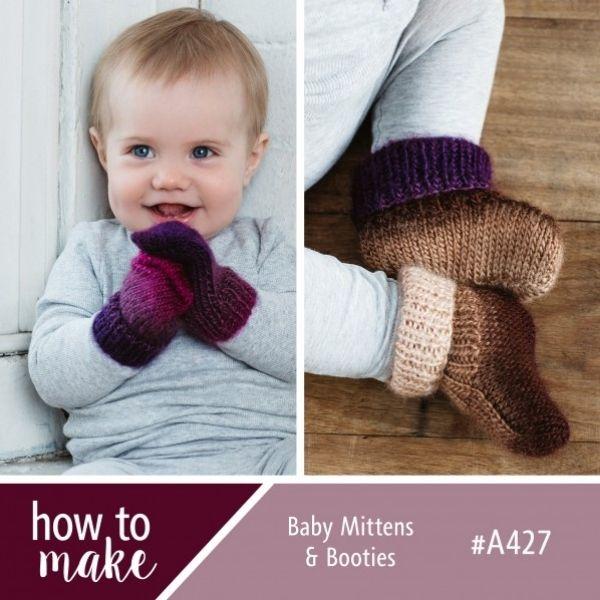 A427 Baby Mittens and Booties